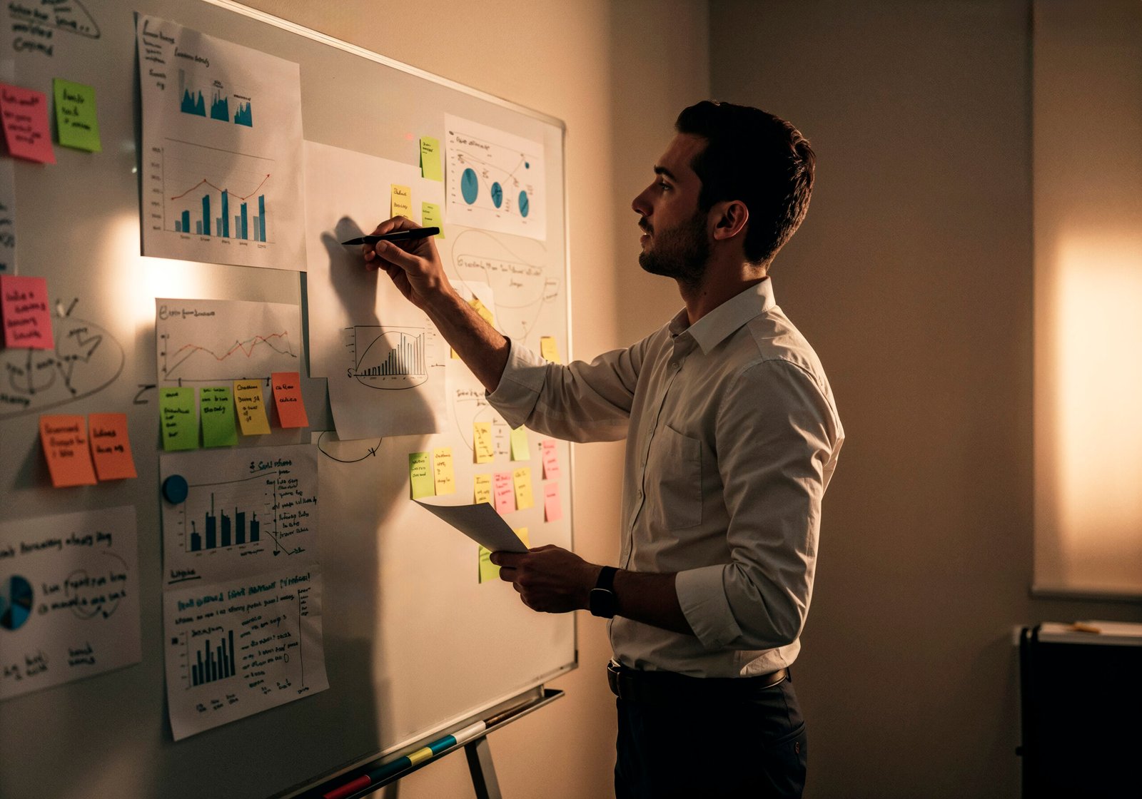 businessman planning strategy